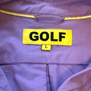 Golf Wang Purple Short Sleeve Button-Up Shirt Size L